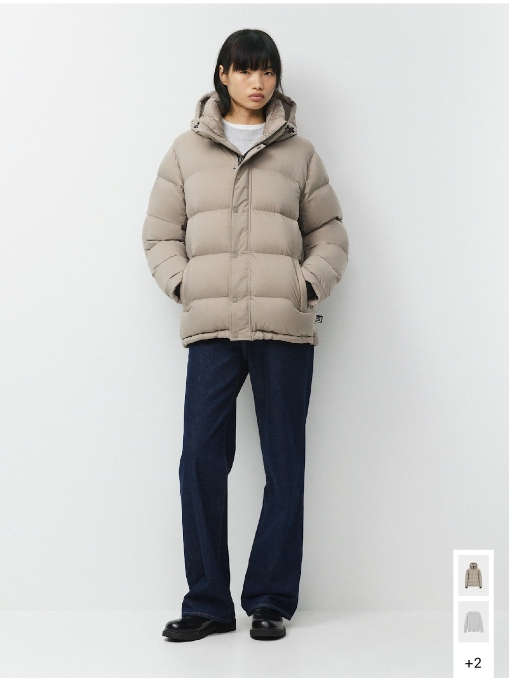 TNA Women's Super Puff Jacket in Taupe (As Is)